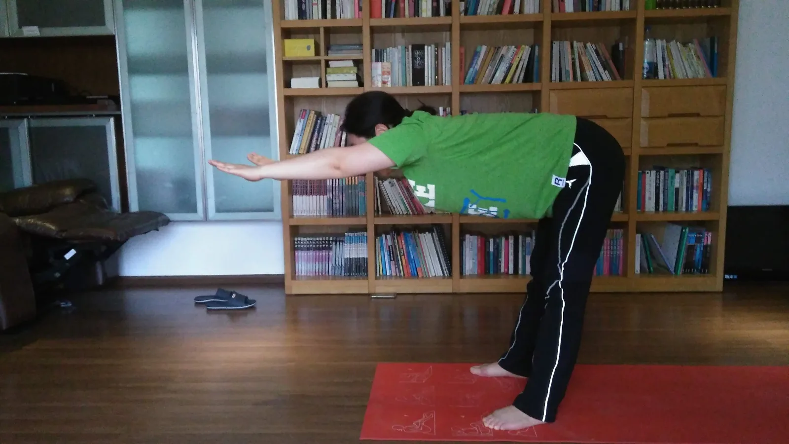 Group yoga class